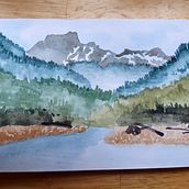 My project in Watercolor Travel Journal course. Traditional illustration, Watercolor Painting, and Sketchbook project by David Blaeser - 07.06.2021