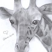 JIRAFA(≧∇≦)ﾉ. Pencil Drawing project by kendra chalco - 07.06.2021