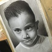 Mi Proyecto del curso: Retrato realista al carboncillo. Un progetto di Illustrazione tradizionale, Belle arti, Disegno, Disegno di ritratti e Disegno realistico di Jonathan Garcia - 29.06.2021