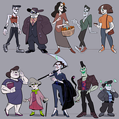 Character designs for Rattle . Character Design, and 2D Animation project by Shea Beck - 05.27.2020
