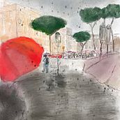 My project in Architectural Illustration: Capture a City’s Personality course. Traditional illustration, Architecture, Drawing, Digital Illustration, and Architectural Illustration project by Andrea Morass née Maraszto - 07.07.2021