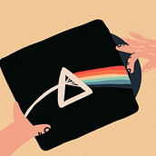 Vinyl and beer - Animation - Money - Pink Floyd. Ilustração tradicional, Animação, Animação 2D, e Animação de personagens projeto de Vera Galindo - 05.07.2021