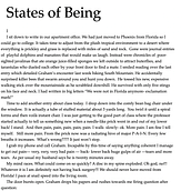 States of Being. Writing, Creativit, Stor, telling, and Narrative project by drcrthema - 07.03.2021