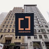 343 Sansome St • Commercial Property Branding. Un proyecto de Dirección de arte, Br, ing e Identidad y Diseño gráfico de Neko - 08.07.2021
