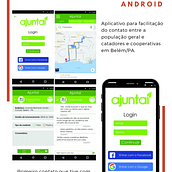 Ajuntaí - Aplicativo para conectar a população de Belém/PA a catadores e cooperativas de reciclagem.. Design, UX / UI, and Graphic Design project by Ana Luiza Cabral Costa - 06.14.2017