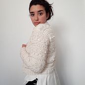 Chaqueta Voila. Crochet, Fiber Arts, and Education project by Bel López Olivera - 07.08.2021