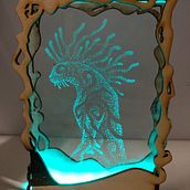 Mononoke-hime glass art. Un proyecto de Artesanía de Jay - 08.07.2021