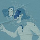 I Get Overwhelmed (inspiración de Dark Rooms). Een project van Traditionele illustratie y Digitale illustratie van Yarline Moraga Morales - 19.05.2021