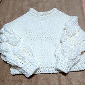 Meu projeto do curso:  Top-down: roupas de crochê sem costura.. Fashion Design, Fiber Arts, DIY, and Crochet project by Alessandra Cagliari - 07.05.2021