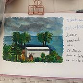 Il mio progetto del corso: Diario di viaggio ad acquerello. Traditional illustration, Watercolor Painting, Architectural Illustration, and Sketchbook project by Jo Sinagra - 07.08.2021