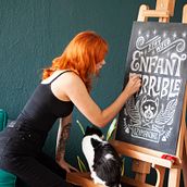 Enfant Terrible. Un proyecto de H, lettering, Ilustración tradicional, Lettering y Tipografía de Paola Vecco - 09.07.2021