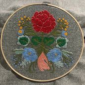 Mi Proyecto del curso: Técnica de bordado con paso atrás. Embroider project by Briseida Lopez - 07.09.2021