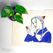 Meu projeto do curso: Criação de retratos bordados (Anne). Un progetto di Ricamo e Illustrazione tradizionale di Juliana Coutinho - 09.07.2021