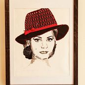 My project in Creation of Embroidered Portraits course. Embroider project by Irina Drannikova - 07.09.2021