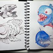 My project in Illustration Techniques to Unlock your Creativity course. Design, Traditional illustration, Fine Arts, Painting, Creativit, Creating with Kids, and Sketchbook project by Jason Marcum - 07.08.2021