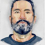 My project in Artistic Portrait with Watercolors course. Fine Arts, Painting, Watercolor Painting, and Portrait Drawing project by brecko - 07.09.2021