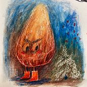My project in Illustration Techniques to Unlock your Creativity course. Design, Traditional illustration, Fine Arts, Painting, Creativit, Creating with Kids, and Sketchbook project by Lyudmila - 07.09.2021