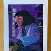 Escena cinematografica. Traditional illustration project by amandagd - 07.10.2021