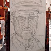 Retrato al Oleo Darwin  Delgado . Fine Arts, and Oil Painting project by Darwin Delgado Ramirez - 07.10.2021