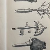 Drawing instruments from memory. Traditional illustration project by madcamp.cc - 07.10.2021