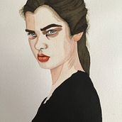 Mi Proyecto del curso: Retrato en acuarela a partir de una fotografía. Un progetto di Illustrazione tradizionale, Pittura ad acquerello e Disegno di ritratti di martarouraventura - 06.06.2021