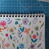 Meu projeto do curso: Padrões florais vibrantes com aquarela. Un proyecto de Ilustración tradicional, Pattern Design, Pintura a la acuarela e Ilustración botánica de marizibd2012 - 11.07.2021