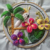Mi Proyecto del curso: Introducción al bordado tridimensional. Embroider project by Isa Gomez-Calcerrada Serrano - 07.11.2021
