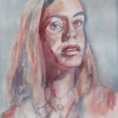 Mi Proyecto del curso: Retrato artístico en acuarela. Un proyecto de Bellas Artes, Pintura, Pintura a la acuarela y Dibujo de Retrato de Juan Pan García - 12.07.2021