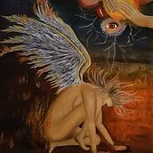Inferno- olio su tela. Painting project by laurasava03 - 07.12.2021