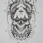 Blackwork. Un proyecto de Ilustración tradicional y Diseño de tatuajes de Alexander Bruno Garcia Greiff - 12.07.2021