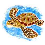 Viva a vida marinha!. Un proyecto de Ilustración tradicional, Dibujo, Pintura a la acuarela e Ilustración naturalista				 de Marcela Corrêa Müller - 12.07.2021