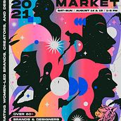 Posters ATLANTA STREETWEAR MARKET 2021. Traditional illustration, and Poster Design project by Jordy García Paredes - 07.12.2021