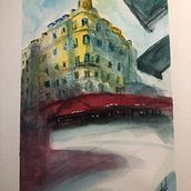 Mi Proyecto del curso: Dibujo arquitectónico con acuarela y tinta. Sketching, Drawing, Watercolor Painting, Architectural Illustration, Sketchbook & Ink Illustration project by jnavego8 - 07.12.2021