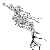 Diseño de tatuajes Blackwork @al_reves_epilef. Traditional illustration, Digital Illustration, and Tattoo Design project by LUIS FELIPE SILVA VASQUEZ - 07.12.2021