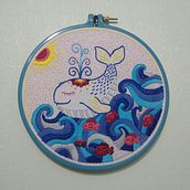 Mi Proyecto del curso: Teoría del color para proyectos textiles. Embroider, and Color Theor project by Caroline Cea Curimilla - 07.12.2021