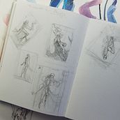 My project in Expressive Manga Illustration in Watercolor course. Traditional illustration, Drawing, Watercolor Painting, and Manga project by Megan Renteria - 07.11.2021