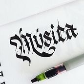 Practica Caligrafía Gótica (1). Calligraph project by Eleazar Castro - 07.11.2021