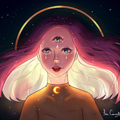 Meu projeto do curso: Iluminação e cor para retratos digitais no Photoshop. Un progetto di Illustrazione tradizionale, Illustrazione digitale e Pittura digitale di Matheus Vasiliev - 13.07.2021