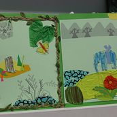 Children accordion book. Traditional illustration, and Design project by Tatiana Poklonskaia - 07.13.2021