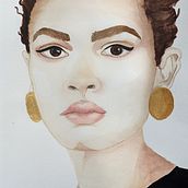 My project in Watercolor Portrait from a Photo course. Un proyecto de Ilustración tradicional, Pintura a la acuarela y Dibujo de Retrato de Katarina Johansson - 13.07.2021