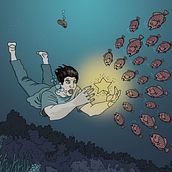 Star. Un progetto di Design, Illustrazione tradizionale, Musica, Animazione, Character design, Design editoriale, Fumetto, Arte concettuale, Illustrazione infantile e Instagram di Ali Hajian - 13.07.2021