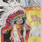 Yakari is a Franco-Belgian comic book series, originally  illustrated by my inspiration Derib, . Traditional illustration project by Kunal Alva - 07.13.2021