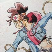 My project in Expressive Manga Illustration in Watercolor course. Un proyecto de Ilustración tradicional, Dibujo, Pintura a la acuarela, Manga y Diseño de personajes de elidge_fredericks - 07.07.2021