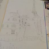 My project in Watercolor Travel Journal course. Traditional illustration, Watercolor Painting, Architectural Illustration, and Sketchbook project by valeria_bonnett - 07.13.2021