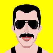 Retratos Ilustrados / Artistas. Traditional illustration, Vector Illustration, Digital Illustration, Character Design, Design, and Graphic Design project by Nati Sanchez - 07.14.2021