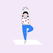 Ilustracion / Gurú yogui. Traditional illustration, Vector Illustration, Digital Illustration, Character Design, Design, and Graphic Design project by Nati Sanchez - 07.14.2021