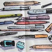 My project in Creative Sketching: Fill Your Illustrations with Life and Detail course. Een project van Traditionele illustratie,  Schetsen, Tekening met potlood,  Tekening, Aquarelschilderen, Sketchbook y  Illustratie met inkt van jnbunting - 14.07.2021