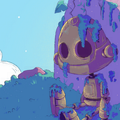 Popy - The forgotten robot . Un proyecto de Diseño, Ilustración tradicional, Dibujo, Ilustración digital, Dibujo digital, Diseño de personajes, Concept Art, Ilustración infantil e Ilustración editorial de Denise Vella Montejano - 14.07.2021