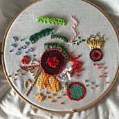 Techniques avancées de broderie-points et compositions en volume. Een project van Borduurwerk van Stéphanie Aguado - 14.07.2021
