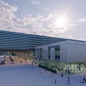 Render de Langara college science technology building. Un proyecto de Arquitectura de Jorge Rodriguez - 03.05.2021
